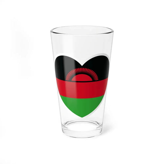 Heart Flag of Malawi - Pint Glass 16oz 16oz - Go Mug Yourself