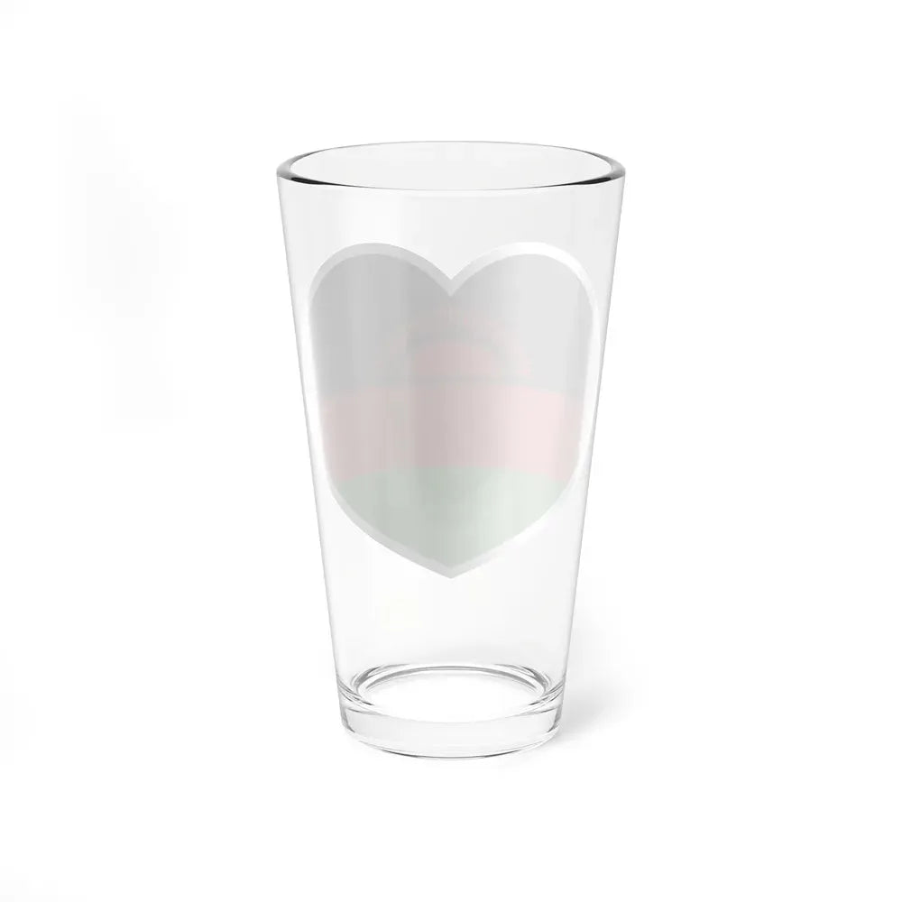 Heart Flag of Malawi - Pint Glass 16oz - Go Mug Yourself