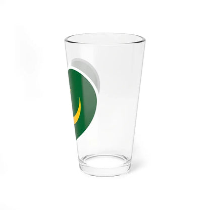 Heart Flag of Mauritania 1959-2017 - Pint Glass 16oz - Go Mug Yourself