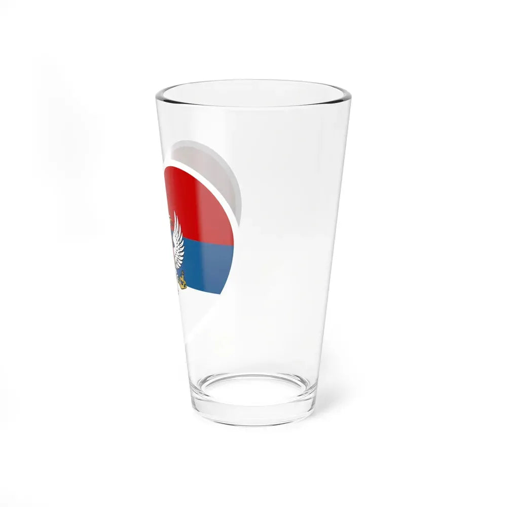 Heart Flag of Montenegro 1905-1918 - Pint Glass 16oz - Go Mug Yourself