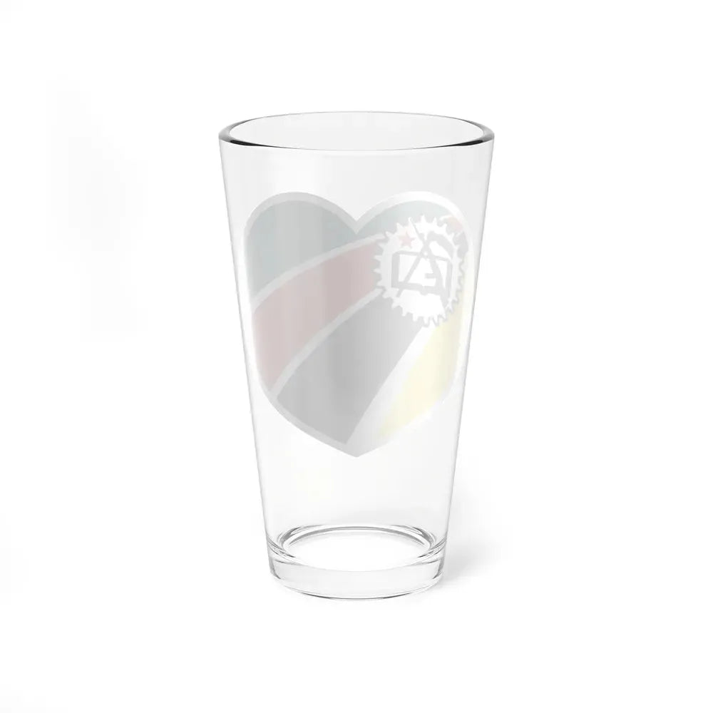 Heart Flag of Mozambique 1975-1983 - Pint Glass 16oz - Go Mug Yourself