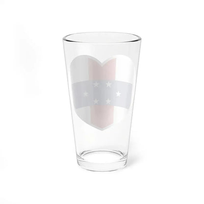Heart Flag of Netherlands Antilles 1959-1986 - Pint Glass 16oz - Go Mug Yourself