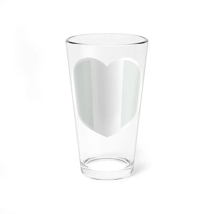 Heart Flag of Nigeria - Pint Glass 16oz - Go Mug Yourself