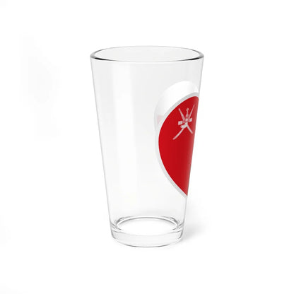 Heart Flag of Oman - Pint Glass 16oz-Go Mug Yourself