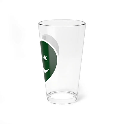 Heart Flag of Pakistan - Pint Glass 16oz-Go Mug Yourself