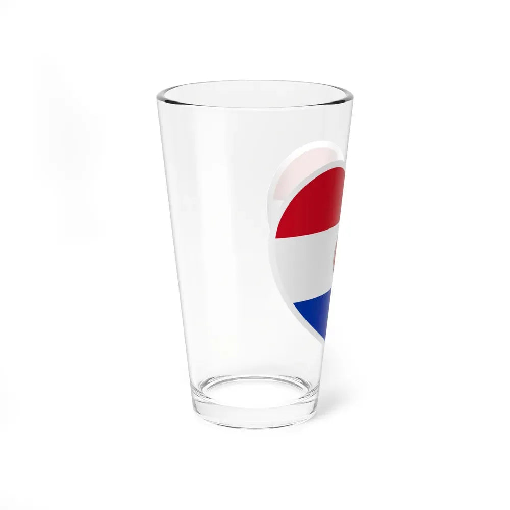 Heart Flag of Paraguay 1990-2013 - Pint Glass 16oz - Go Mug Yourself