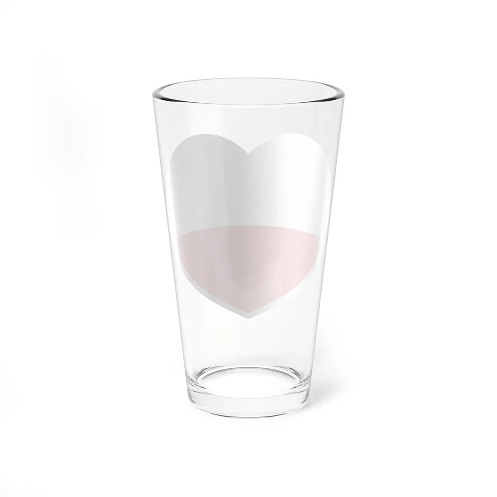 Heart Flag of Poland - Pint Glass 16oz-Go Mug Yourself