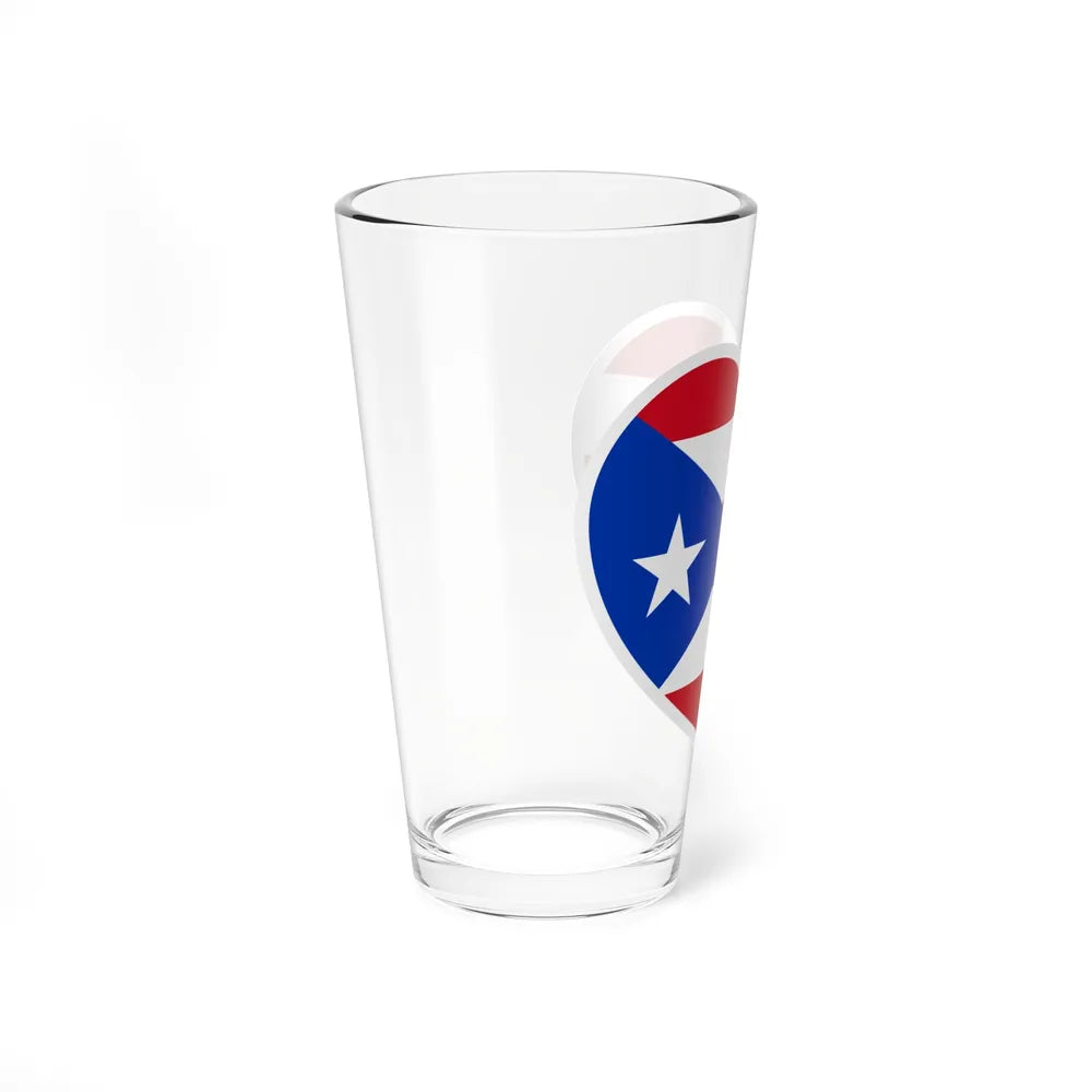 Heart Flag of Puerto Rico 1952-1995 - Pint Glass 16oz-Go Mug Yourself