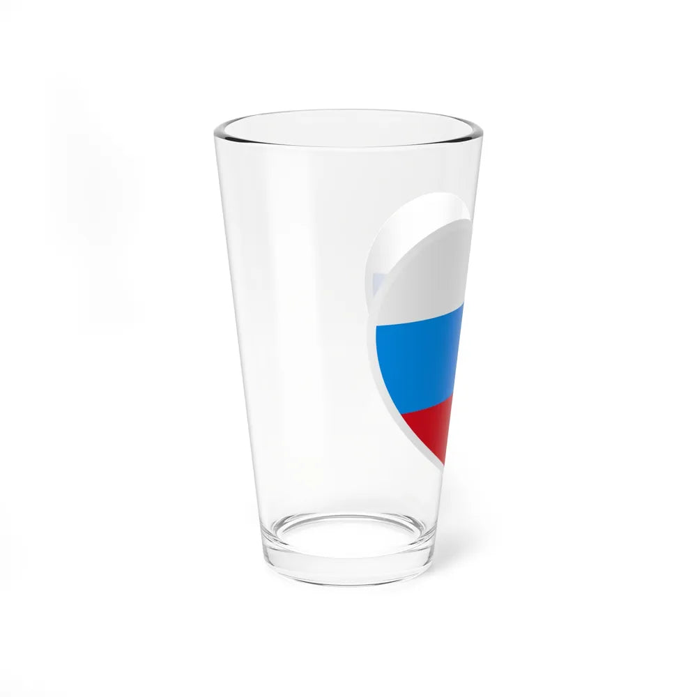 Heart Flag of Russia 1991-1993 - Pint Glass 16oz-Go Mug Yourself