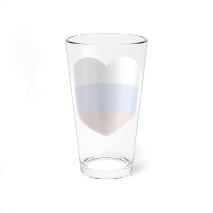 Heart Flag of Russia 1991-1993 - Pint Glass 16oz-Go Mug Yourself