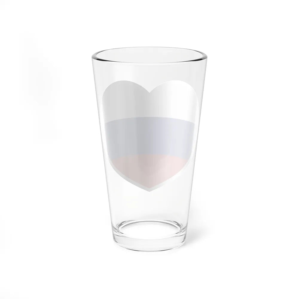 Heart Flag of Russia - Pint Glass 16oz-Go Mug Yourself