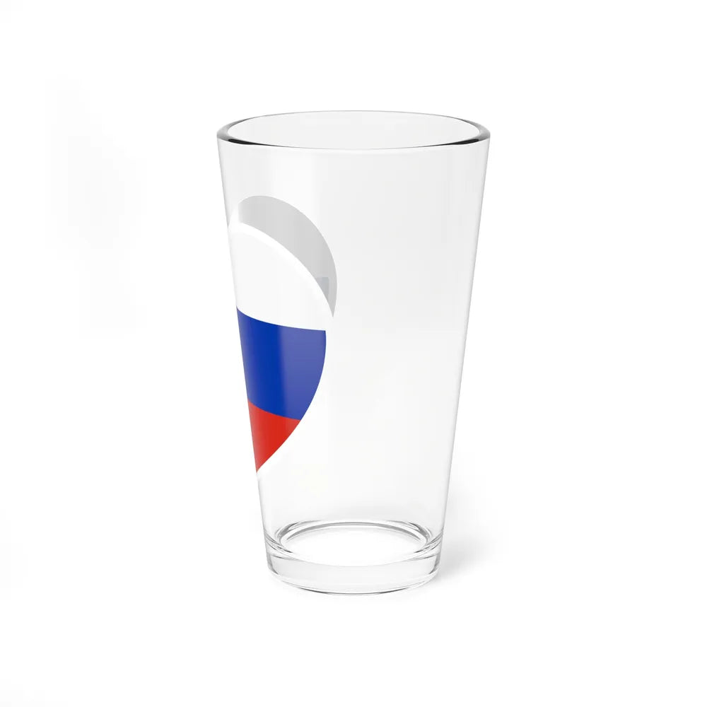 Heart Flag of Russia - Pint Glass 16oz-Go Mug Yourself