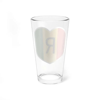Heart Flag of Rwanda 1962-2001 - Pint Glass 16oz - Go Mug Yourself