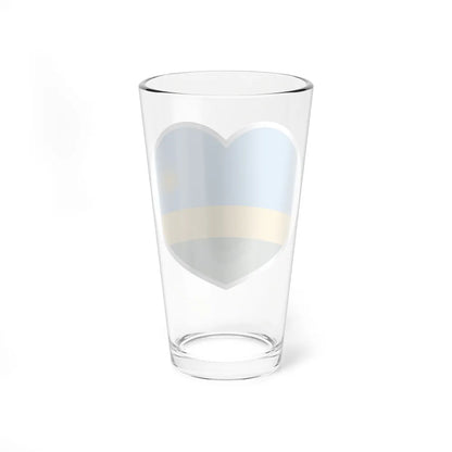 Heart Flag of Rwanda - Pint Glass 16oz-Go Mug Yourself