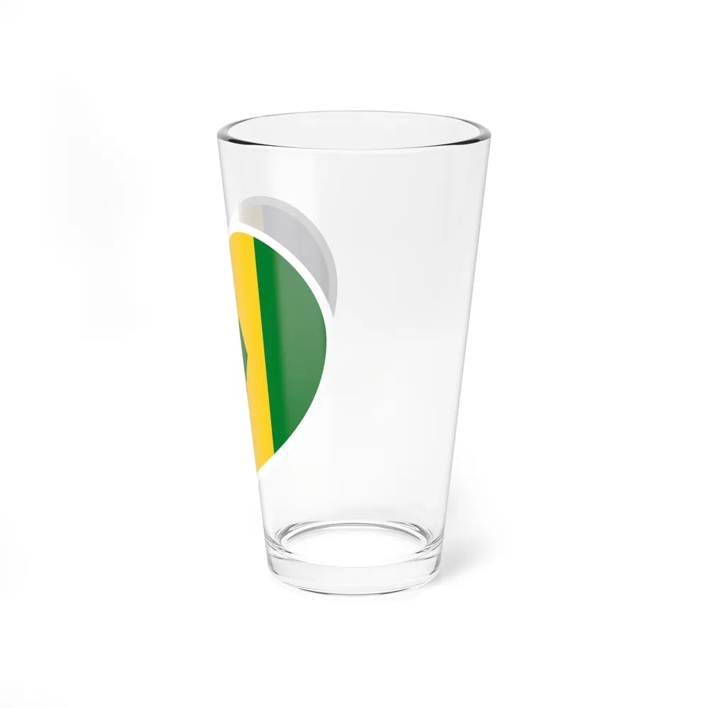 Heart Flag of Saint Vincent and the Grenadines - Pint Glass 16oz-Go Mug Yourself