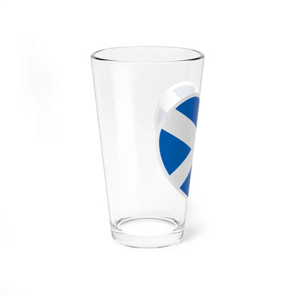 Heart Flag of Scotland - Pint Glass 16oz - Go Mug Yourself