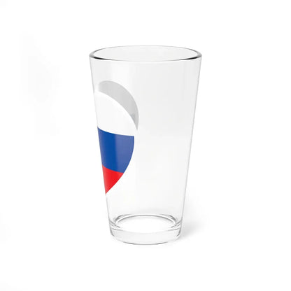Heart Flag of Slovakia - Pint Glass 16oz - Go Mug Yourself