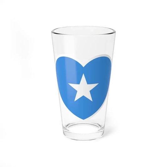 Heart Flag of Somalia - Pint Glass 16oz 16oz - Go Mug Yourself