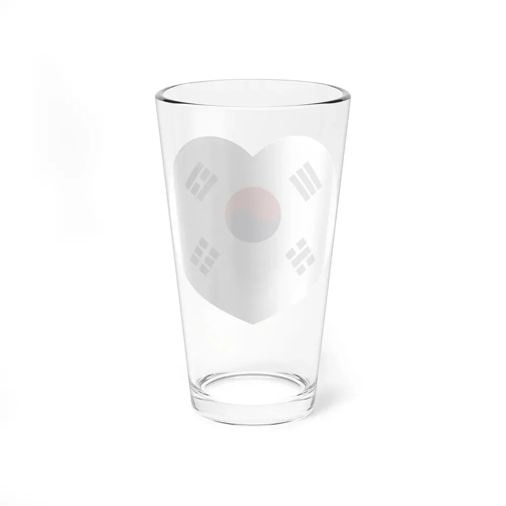 Heart Flag of South Korea 1945-1948 - Pint Glass 16oz - Go Mug Yourself