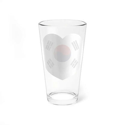 Heart Flag of South Korea 1949-1984 - Pint Glass 16oz - Go Mug Yourself