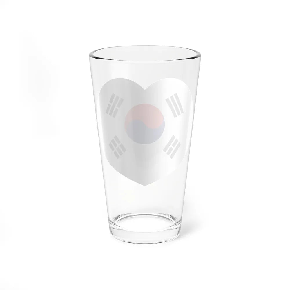 Heart Flag of South Korea 1984-1997 - Pint Glass 16oz-Go Mug Yourself