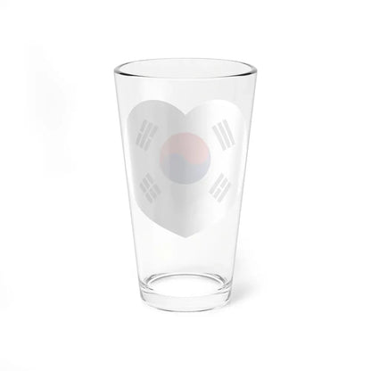 Heart Flag of South Korea 1984-1997 - Pint Glass 16oz - Go Mug Yourself