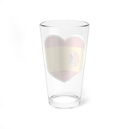 Heart Flag of Spain 1873-1874 - Pint Glass 16oz - Go Mug Yourself