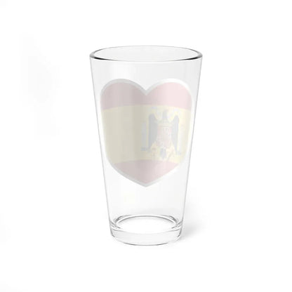 Heart Flag of Spain 1938-1945 - Pint Glass 16oz - Go Mug Yourself