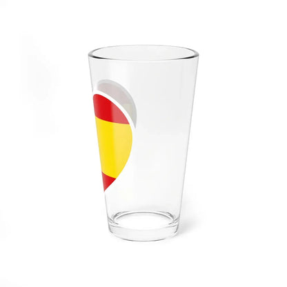 Heart Flag of Spain 1938-1945 - Pint Glass 16oz - Go Mug Yourself