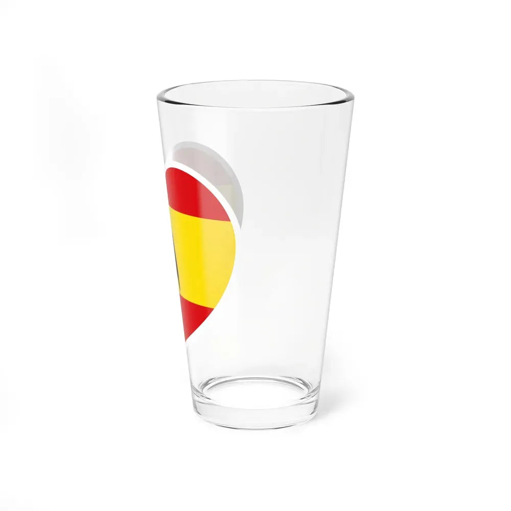 Heart Flag of Spain 1977-1981 - Pint Glass 16oz - Go Mug Yourself