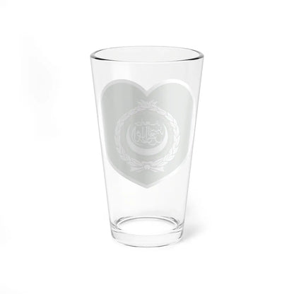 Heart Flag of the Arab League - Pint Glass 16oz-Go Mug Yourself