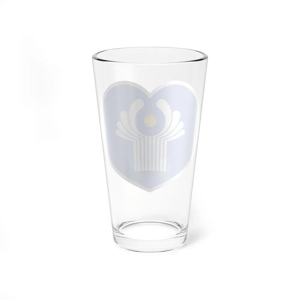 Heart Flag of the Commonwealth of Independent States - Pint Glass 16oz-Go Mug Yourself