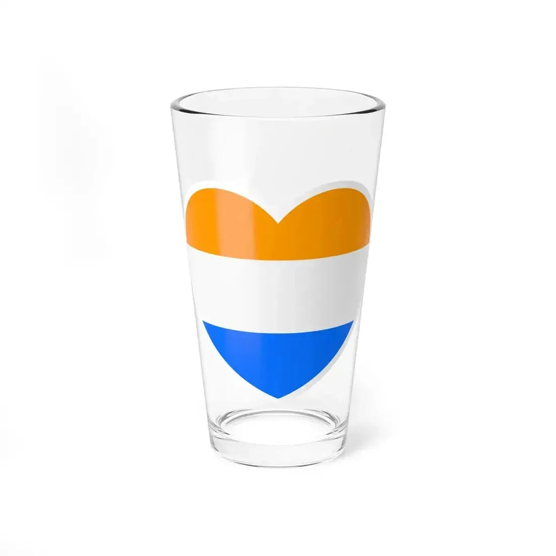 Heart Flag of the Dutch Republic Prince's - Pint Glass 16oz 16oz - Go Mug Yourself