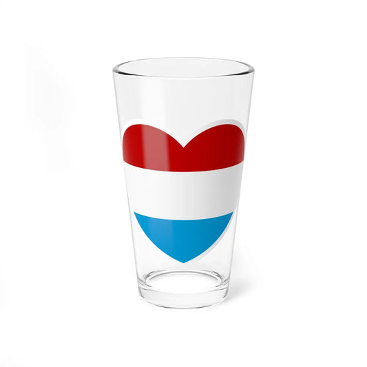 Heart Flag of the Dutch Republic States - Pint Glass 16oz-16oz-Go Mug Yourself