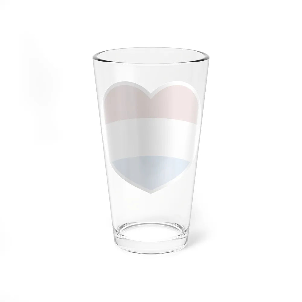 Heart Flag of the Dutch Republic States - Pint Glass 16oz-Go Mug Yourself