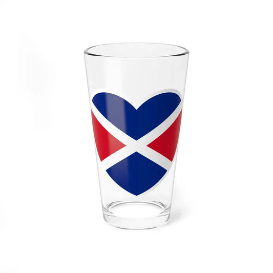 Heart Flag of the Seychelles 1976-1977 - Pint Glass 16oz 16oz - Go Mug Yourself