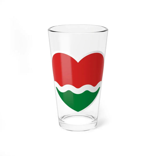 Heart Flag of the Seychelles 1977-1996 - Pint Glass 16oz 16oz - Go Mug Yourself