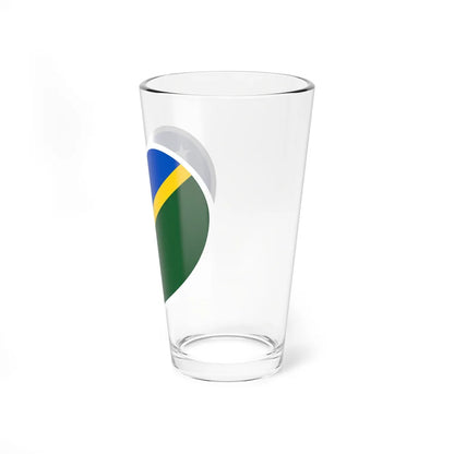 Heart Flag of the Solomon Islands - Pint Glass 16oz-Go Mug Yourself