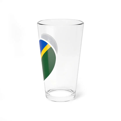 Heart Flag of the Solomon Islands - Pint Glass 16oz - Go Mug Yourself