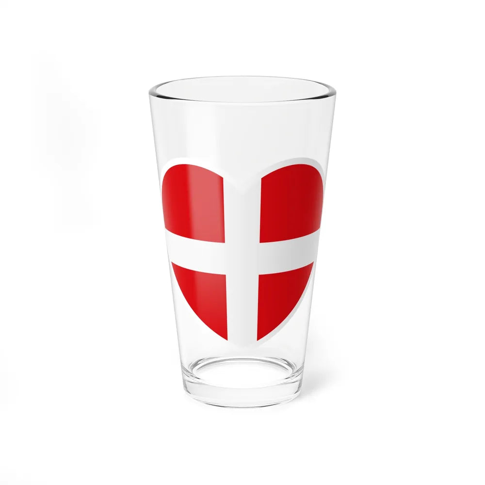 Heart Flag of the Sovereign Military Order of Malta - Pint Glass 16oz-16oz-Go Mug Yourself