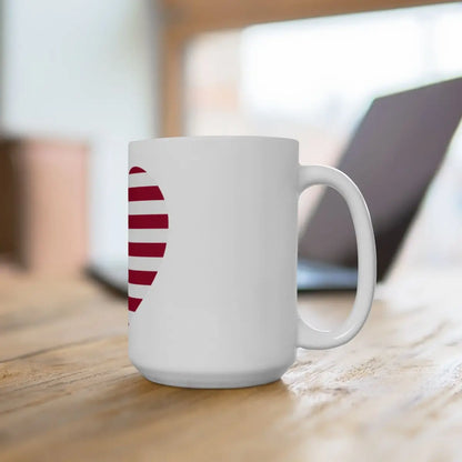 SKU:GMY-MUG-HRTFLG-15OZ Size:15oz