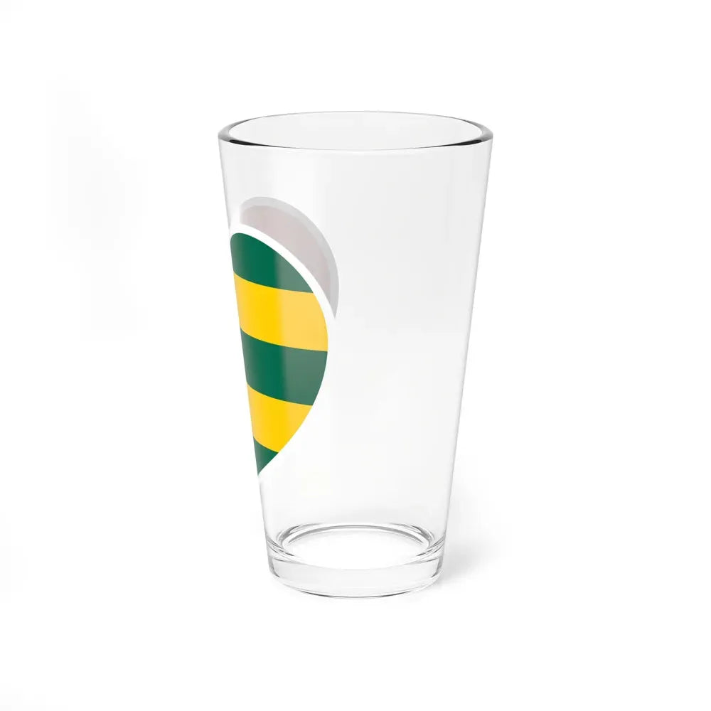 Heart Flag of Togo - Pint Glass 16oz - Go Mug Yourself