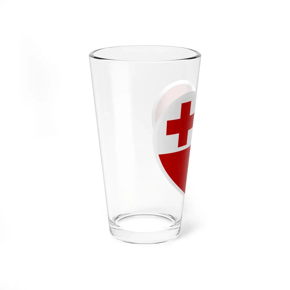 Heart Flag of Tonga - Pint Glass 16oz - Go Mug Yourself
