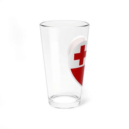 Heart Flag of Tonga - Pint Glass 16oz - Go Mug Yourself