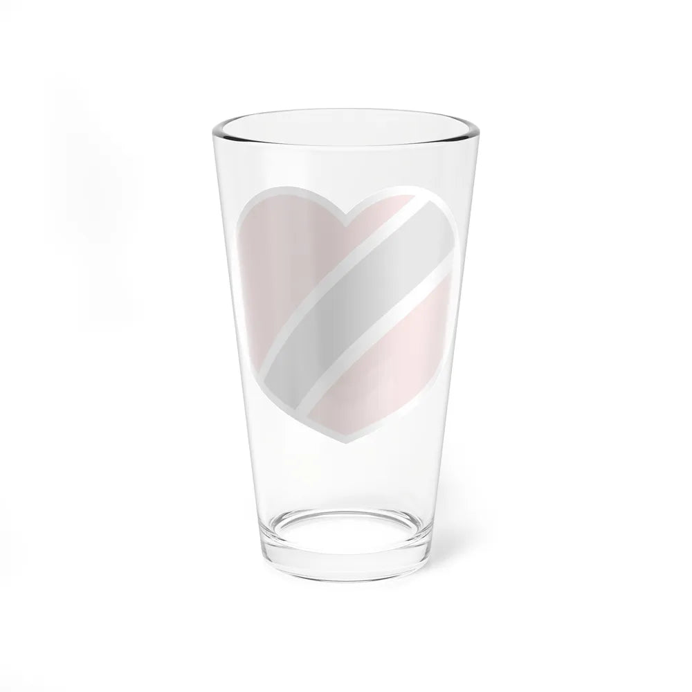 Heart Flag of Trinidad and Tobago - Pint Glass 16oz-Go Mug Yourself