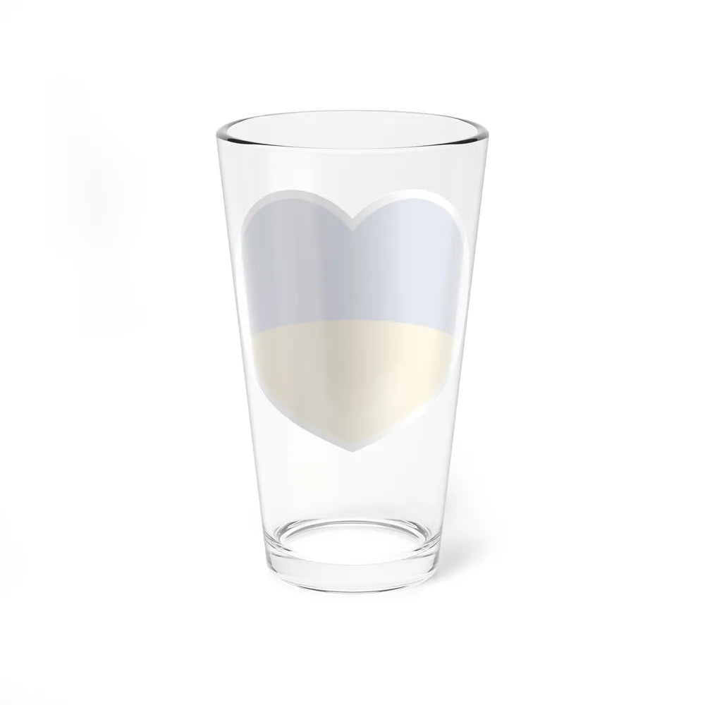 Heart Flag of Ukraine - Pint Glass 16oz-Go Mug Yourself