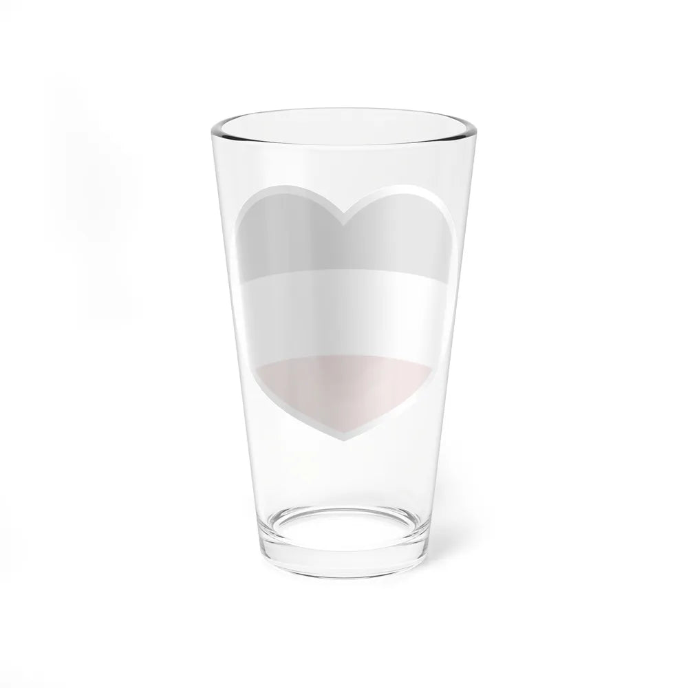 Heart Flag of Upper Volta - Pint Glass 16oz-Go Mug Yourself