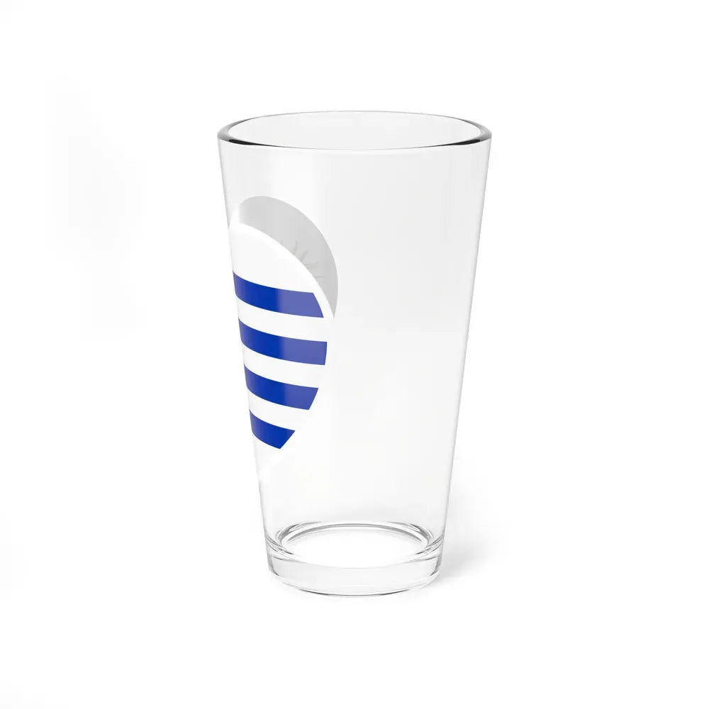 Heart Flag of Uruguay - Pint Glass 16oz - Go Mug Yourself
