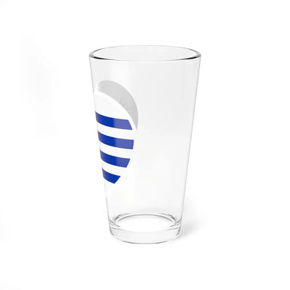Heart Flag of Uruguay - Pint Glass 16oz - Go Mug Yourself