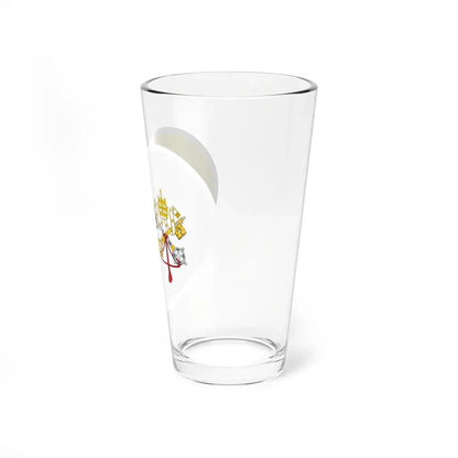 Heart Flag of Vatican City - Pint Glass 16oz - Go Mug Yourself
